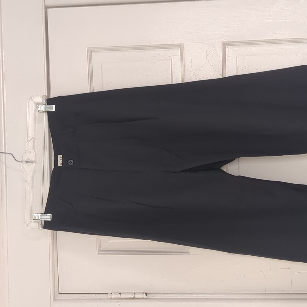 NWOT Kule The Grabel Pleated Navy 100% Wool Trousers Size Medium - Picture 4 of 7